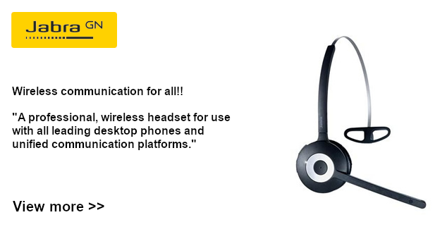 Jabra Pro 900 Series Headsets - Wireless communication for everyone!! A professional, wireless headset for use with all leading desktop phones and unified communication platforms.