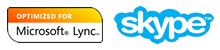 Optimised for Microsoft Sync and Skype